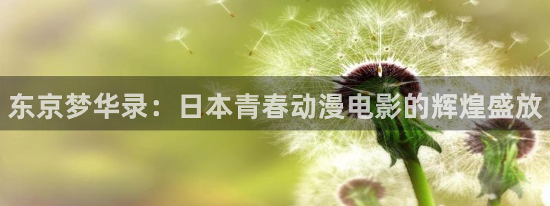 3d动漫天堂：东京梦华录：日本青春动漫电影的辉煌盛放